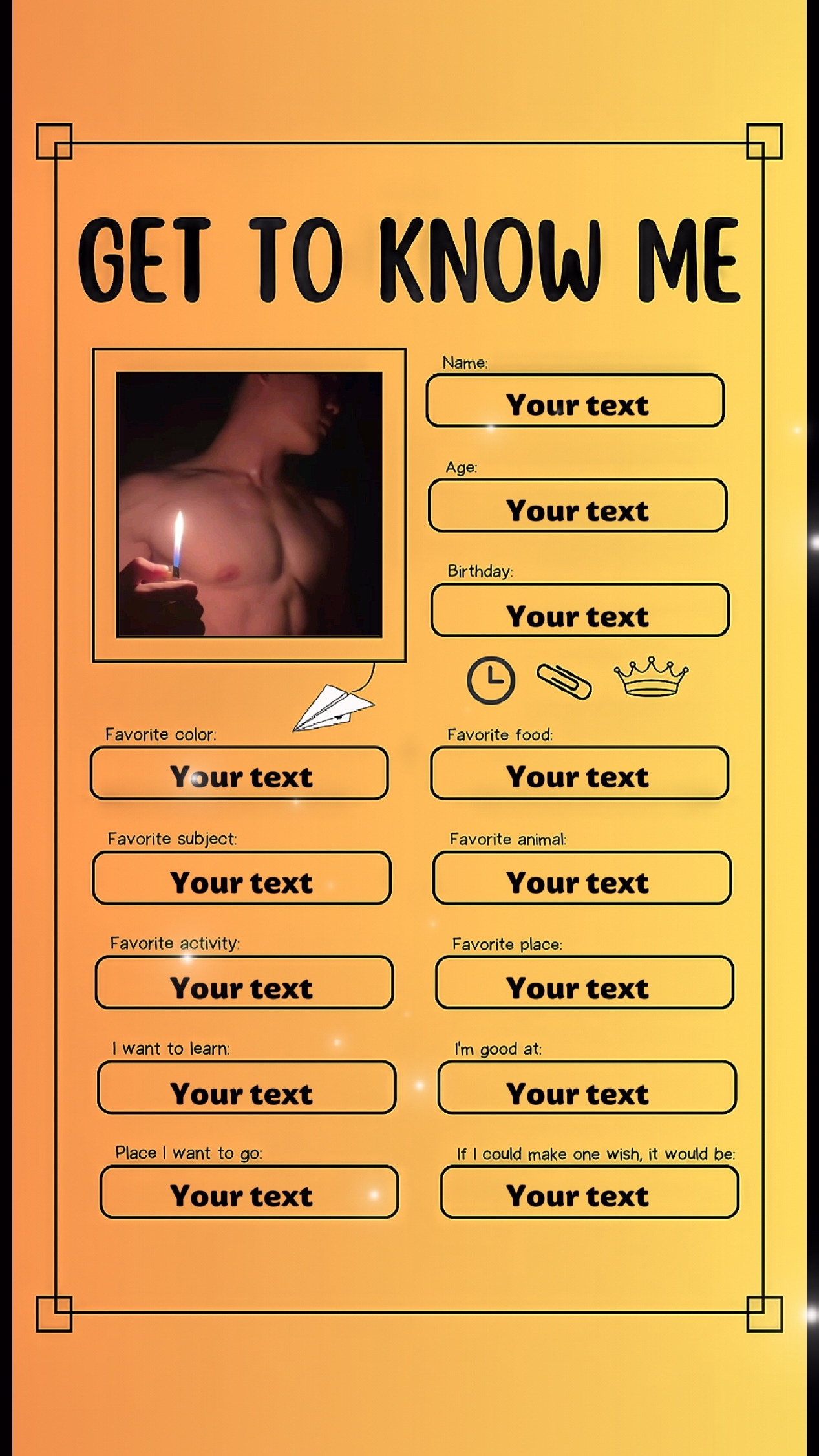 Apprenez à me connaître