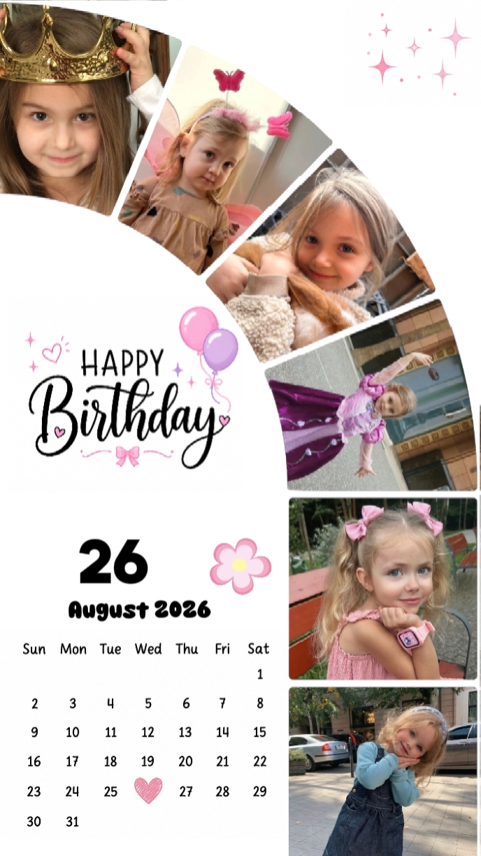 HBD DAUGHTER 26 AUG