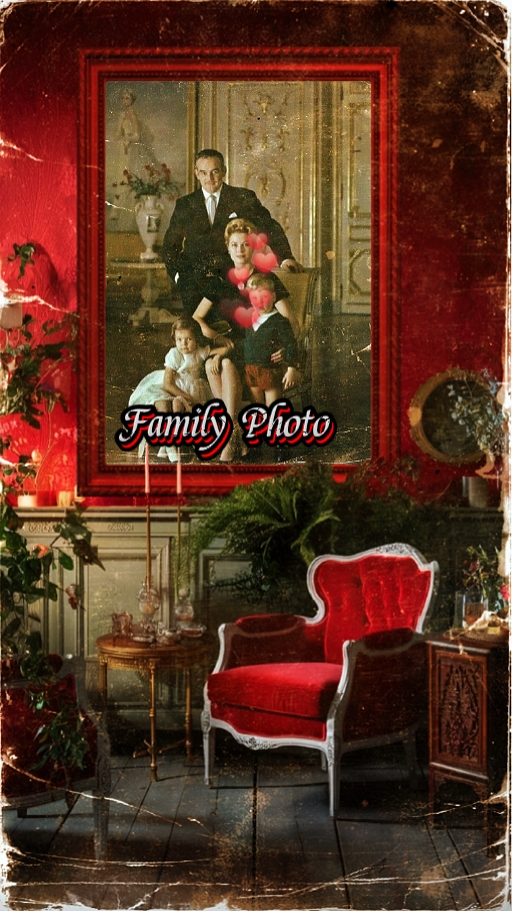 Foto de família vintage