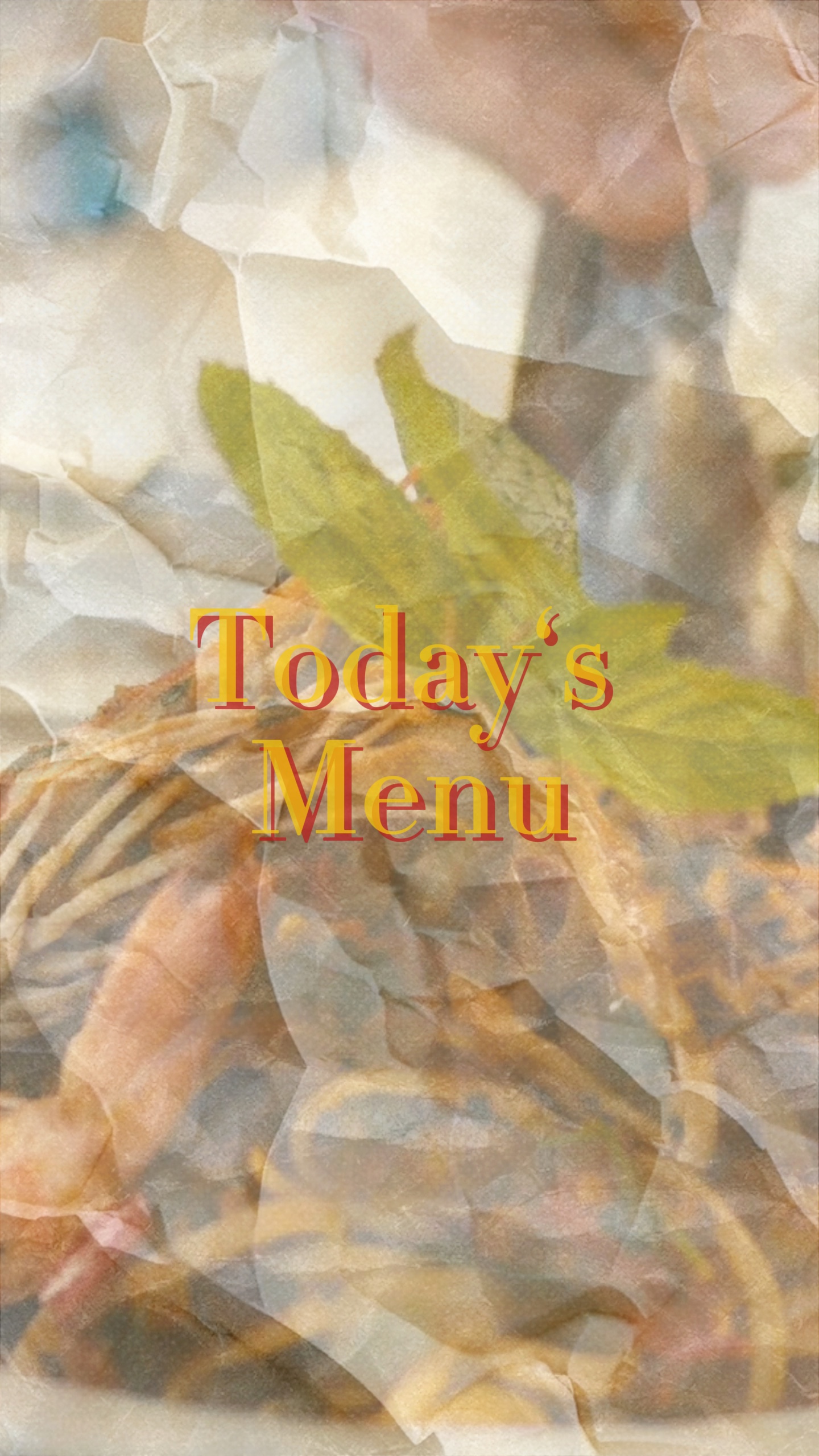 Todayˋs Menu