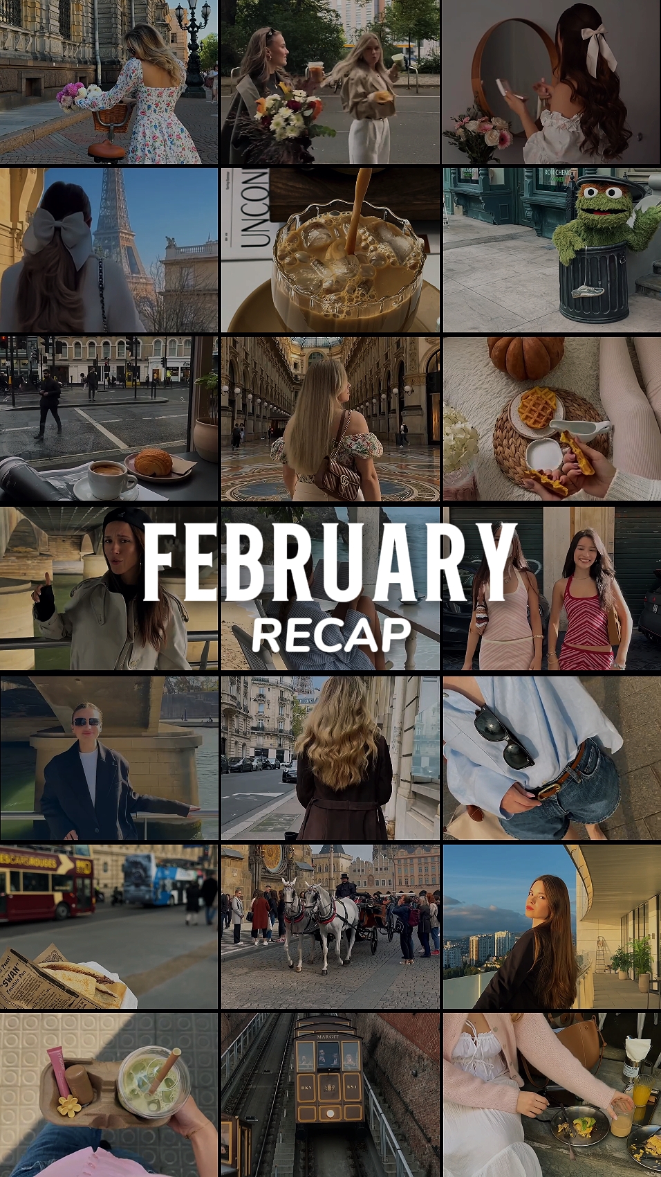 February Recap grid 