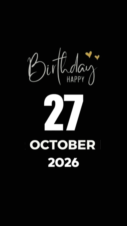 B'DAY HUSBAND 27 OCT