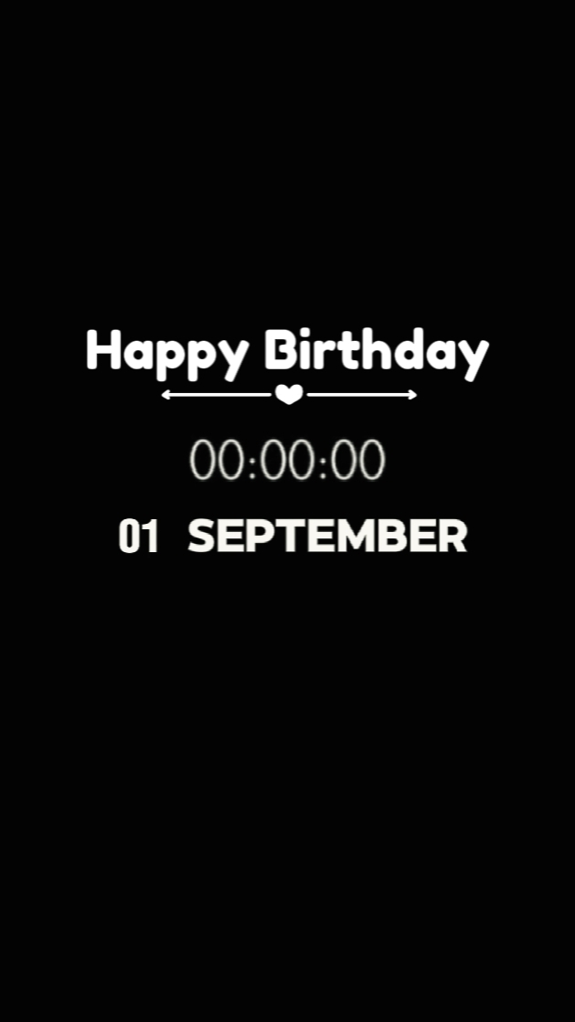 BIRTHDAY 1 SEPTEMBER
