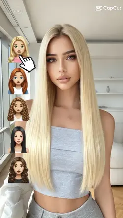 mudança de cabelo