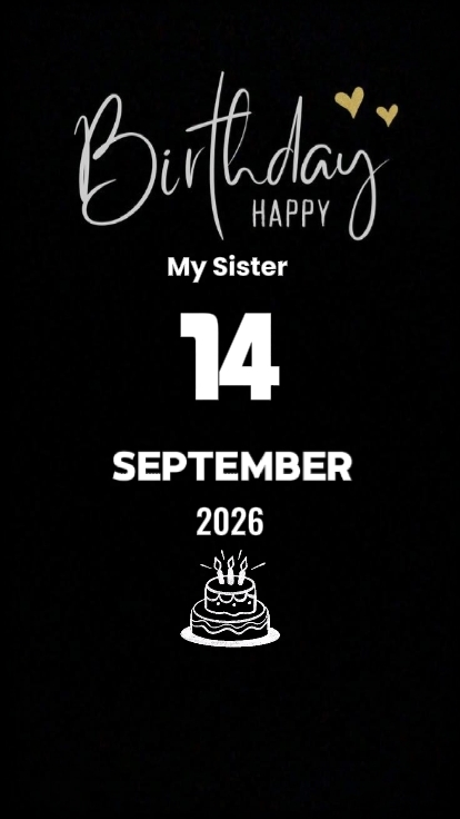 BDAY SISTER 14Septem