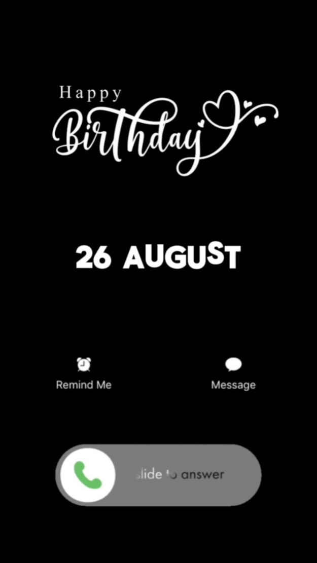 26 August Birthday 