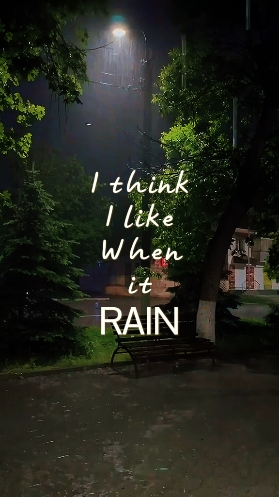 when it rain