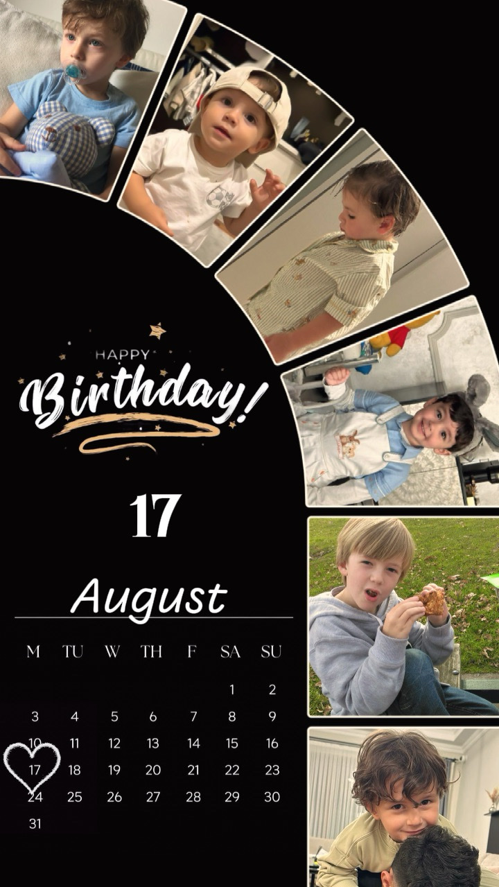 8월 17일 생일 아들 