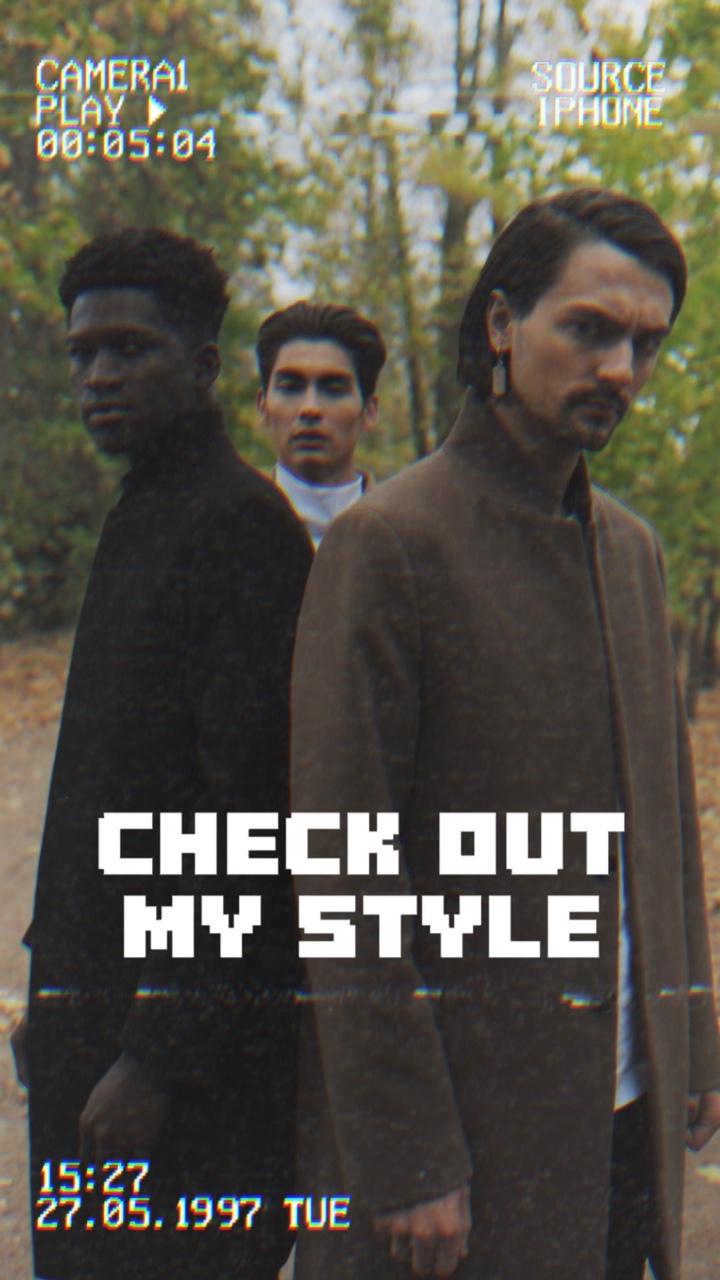 TikTok Stilinde Man Fashion Glitch Ekran Kaydedici