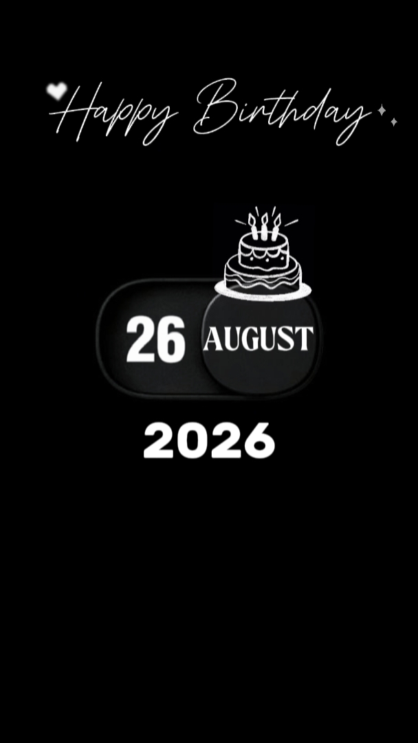 HBD MEU AMOR AGOSTO