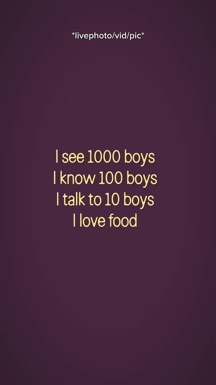 I love food