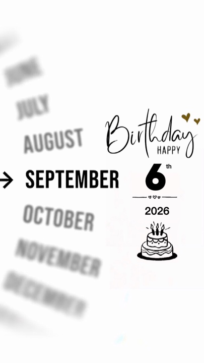 HBD ESPOSO 6 SEPTIEMBRE