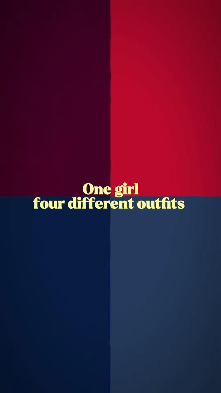 Tenues 1girl 4diff