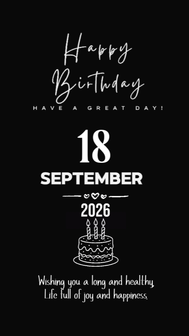 18 sptember birthday