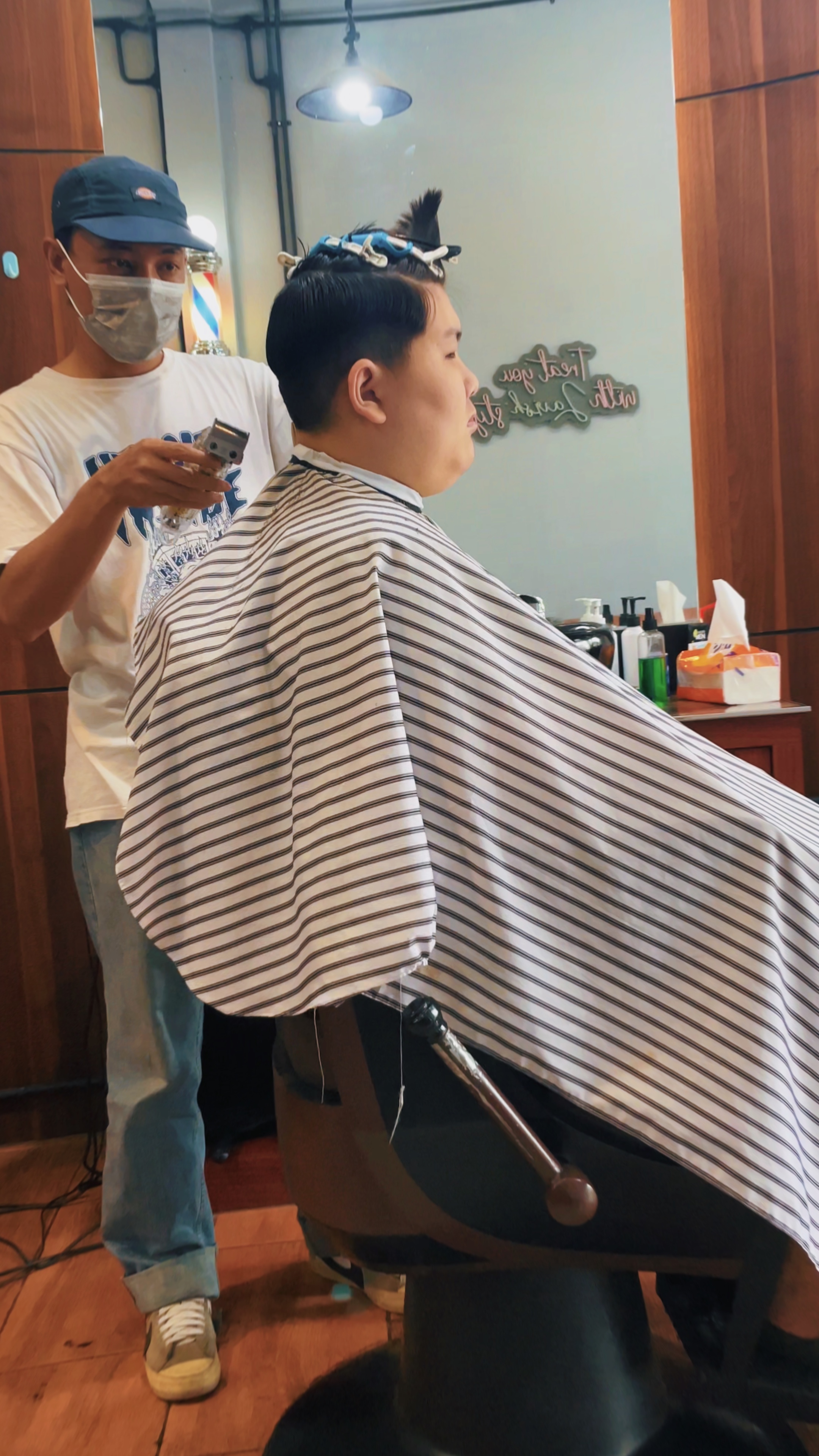 Plantilla de barbería
