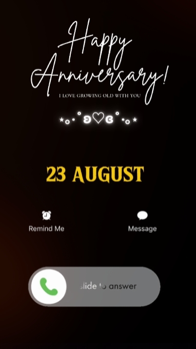 ANNIV CALL 23 AUGUST