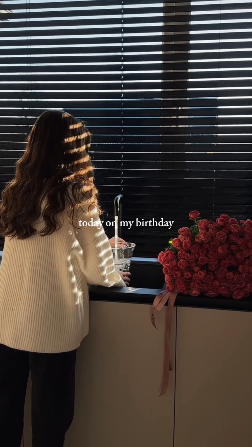 Hoje no meu aniversário
