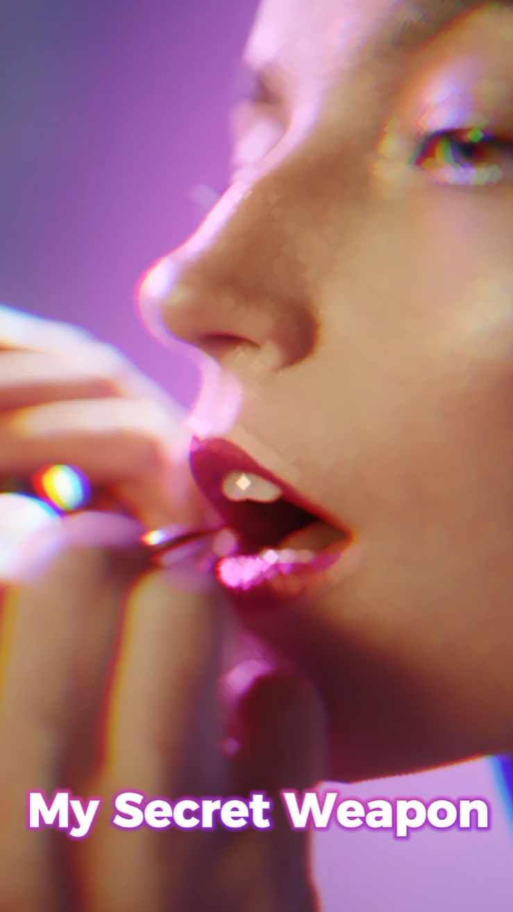Make Up Lippenstift Produkt Text zu Sprache anzeigen TikTok Style 