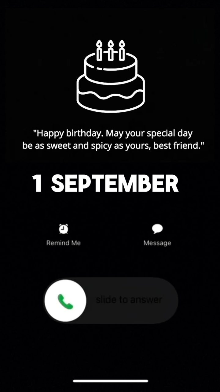 HBD 1 SEPTEMBER 