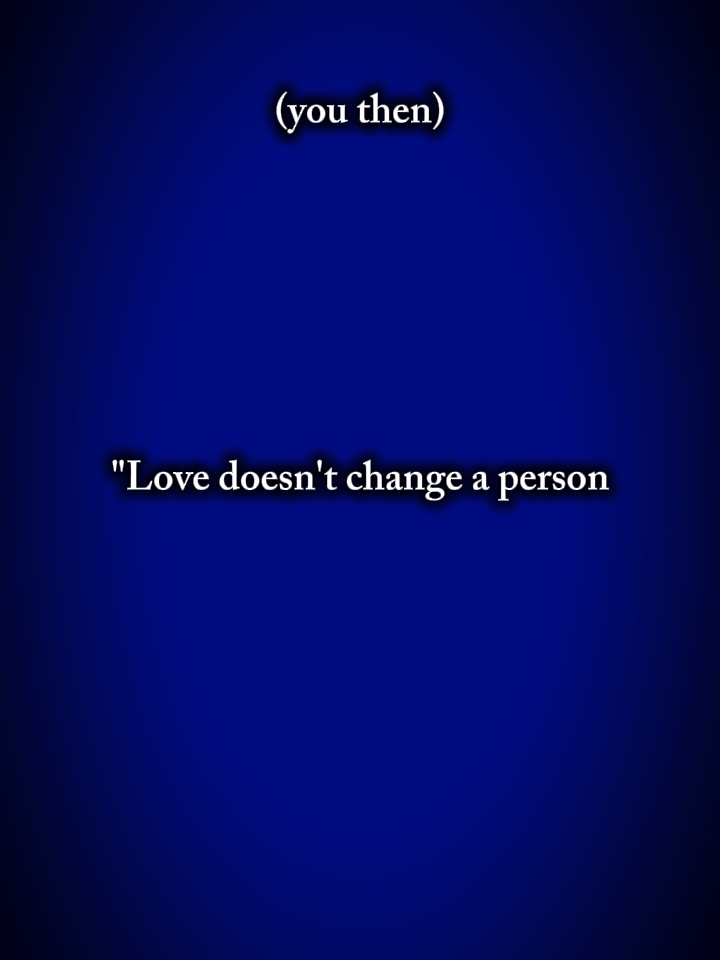 love doesn't change 