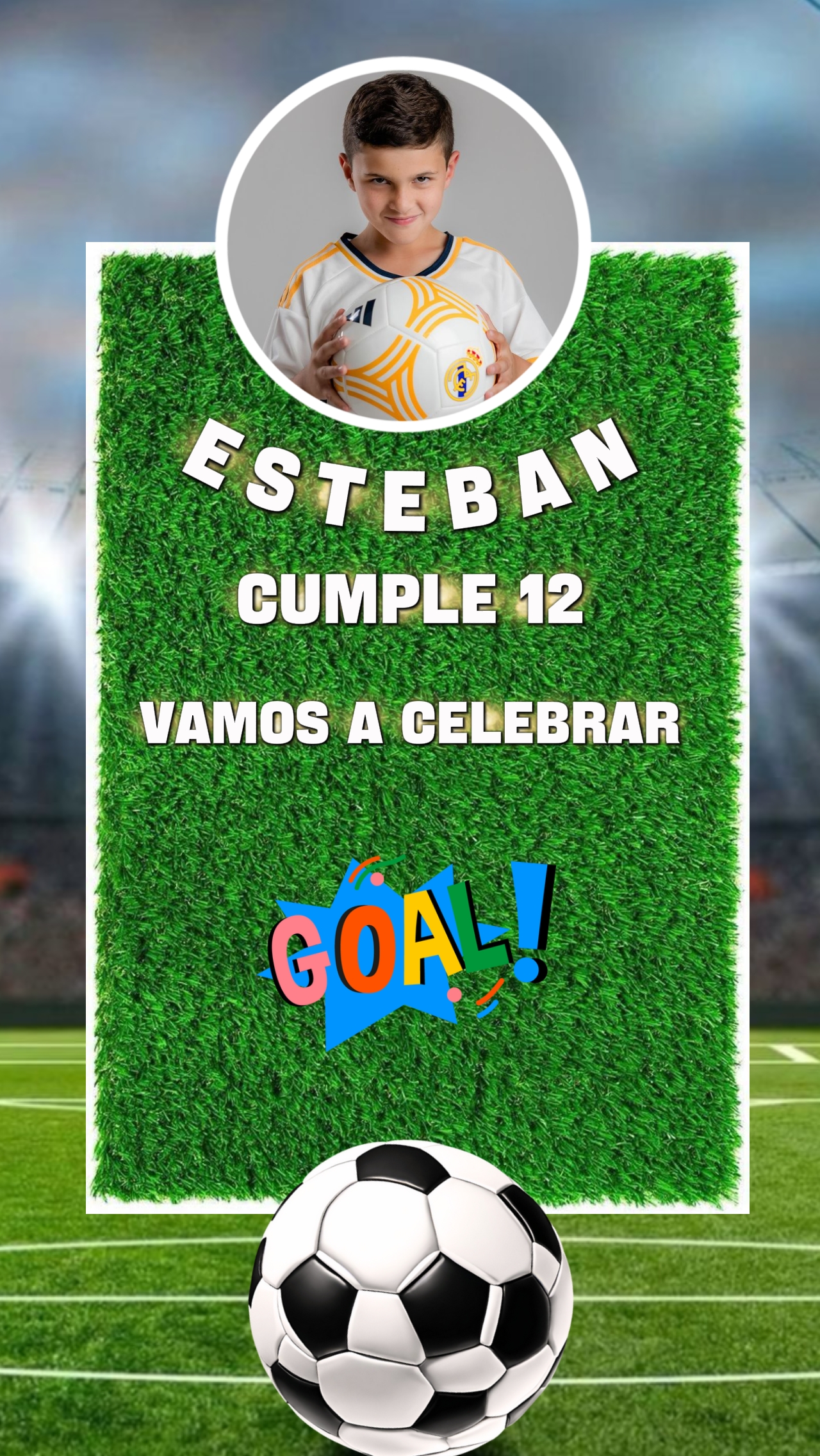 Invitación al fútbol 