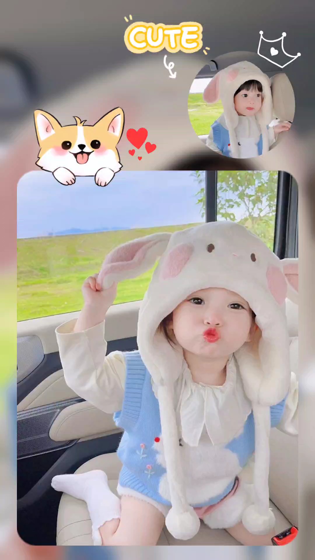 Mẫu 2 ảnh cute