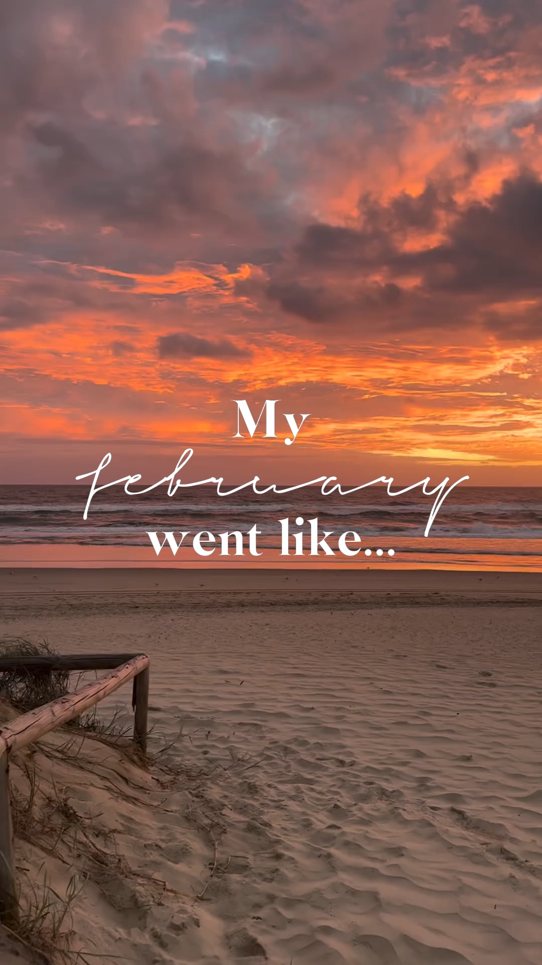 Mi febrero fue como...