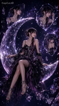 幻想的なパープルムーン🌙🪯