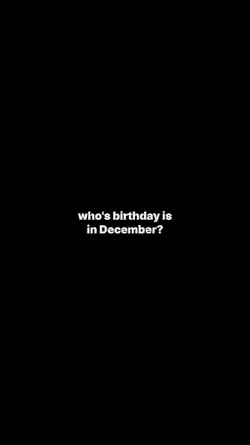 birthday in December