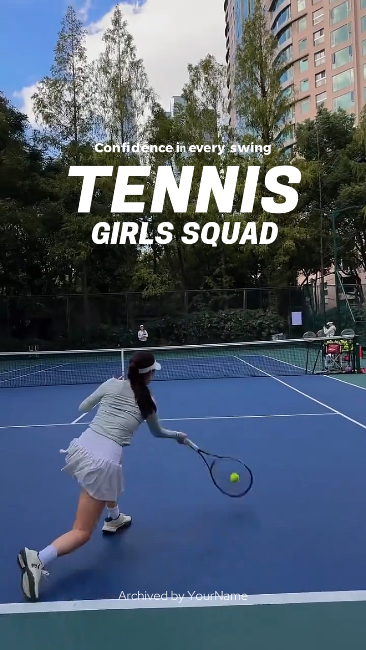 Équipe de filles de tennis