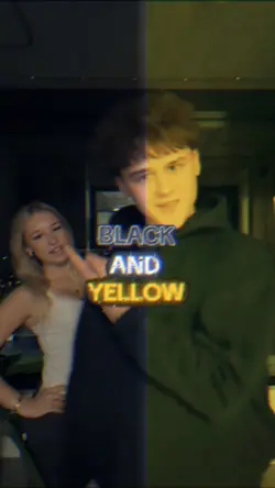 Black in yellow