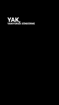 Yanıyorsa söndürme