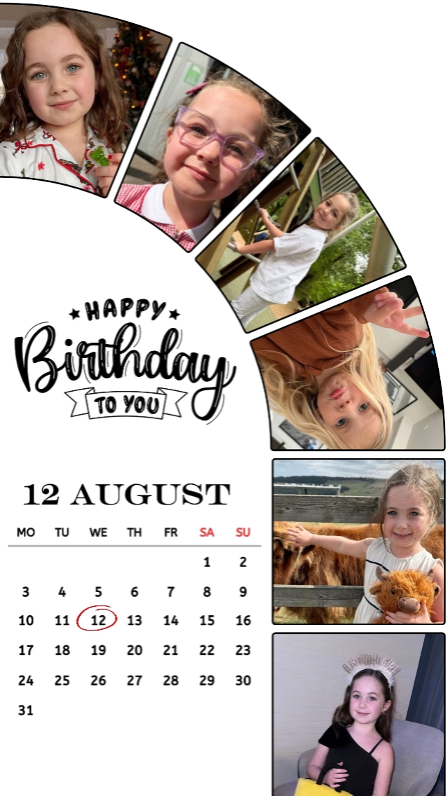 BDAY DAUGHTER 12 AUG