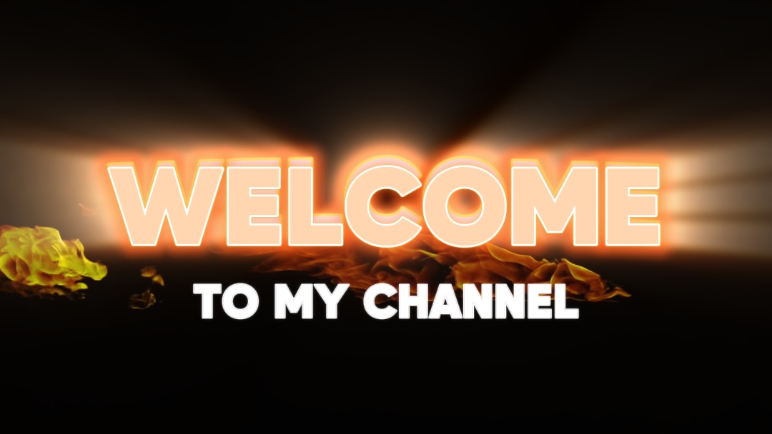 Modelo de introdução do canal do YouTube 