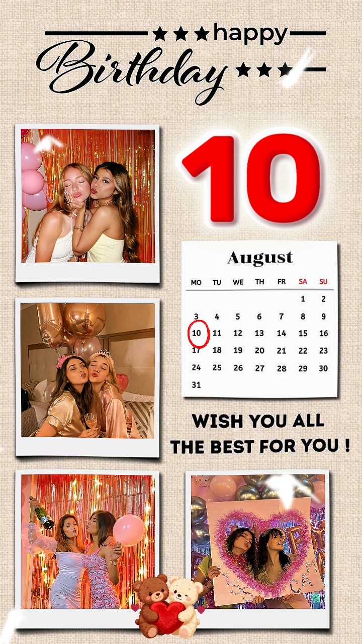 HBD 10 August 2026
