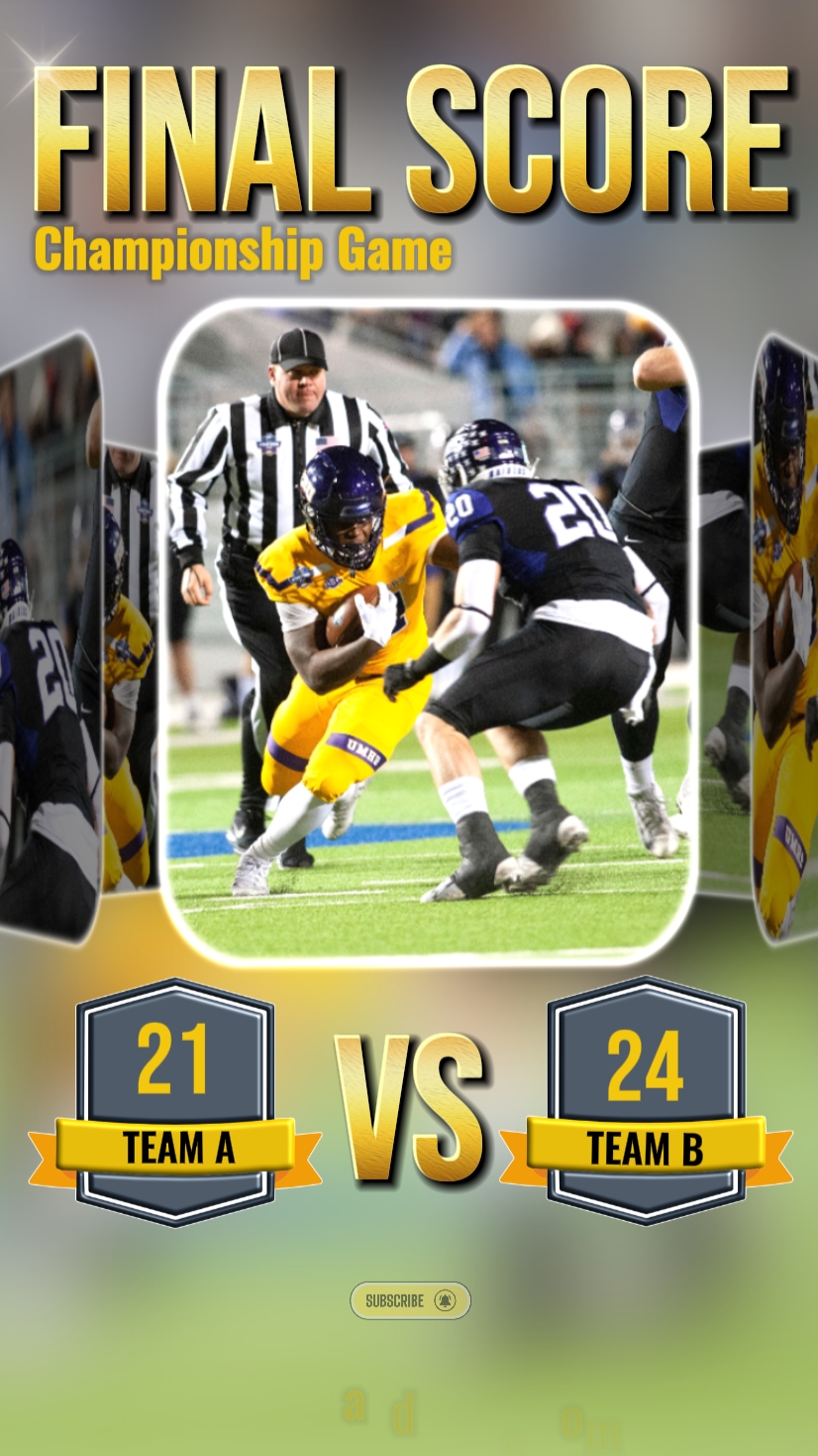 Modelo de pontuação final da indústria esportiva amarela 
