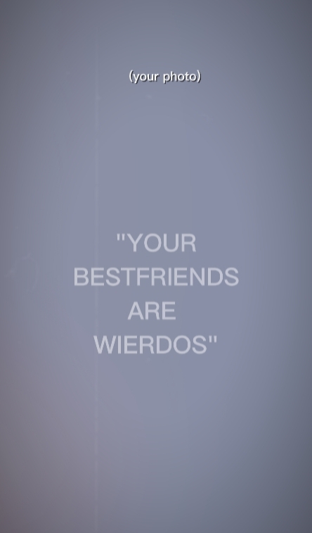 my friends are not W