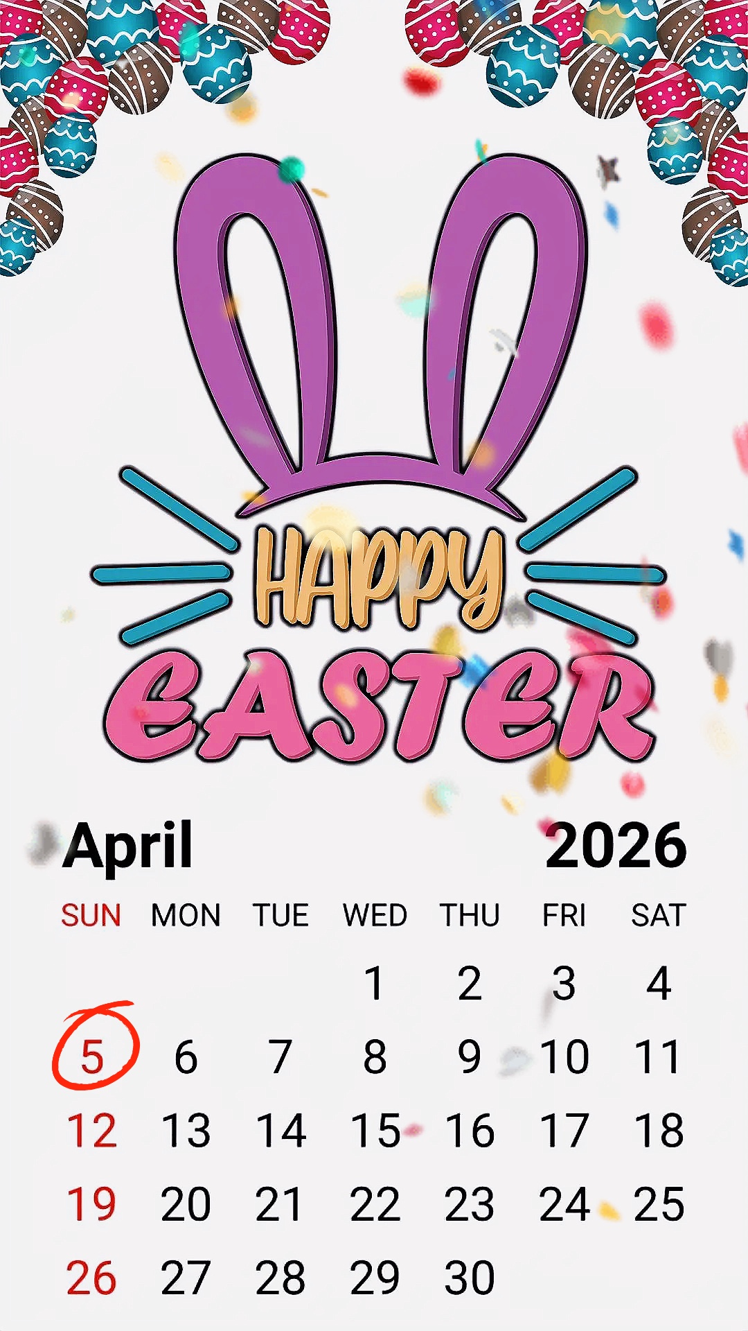 Pascua 5 de abril de 2026