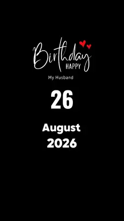 HBD HUSBAND 26 AUGUS