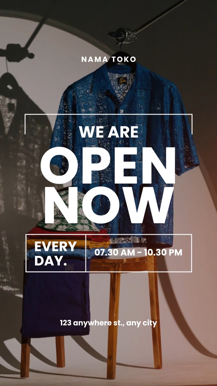 story : we are open