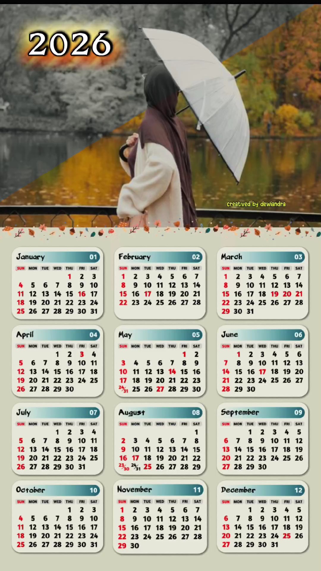 Kalender 2026