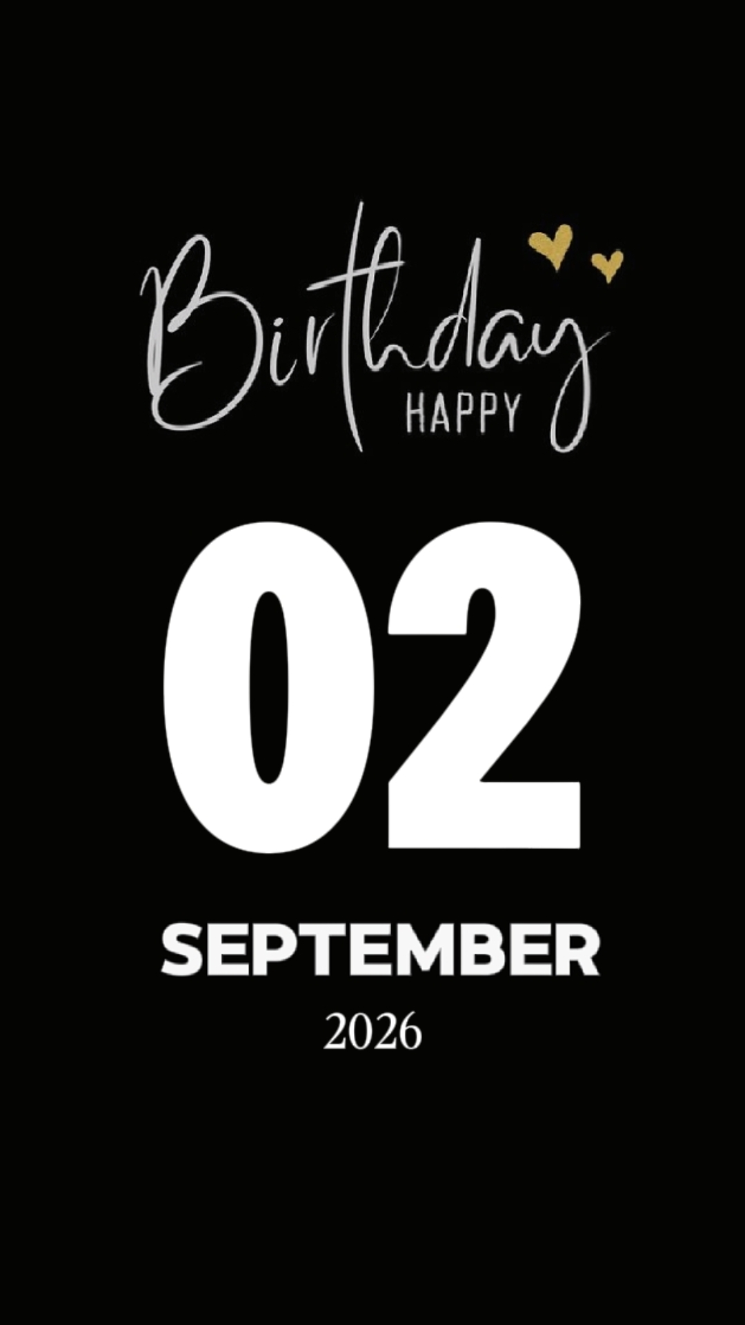 BIRTHDAY 2 SEPTEMBER