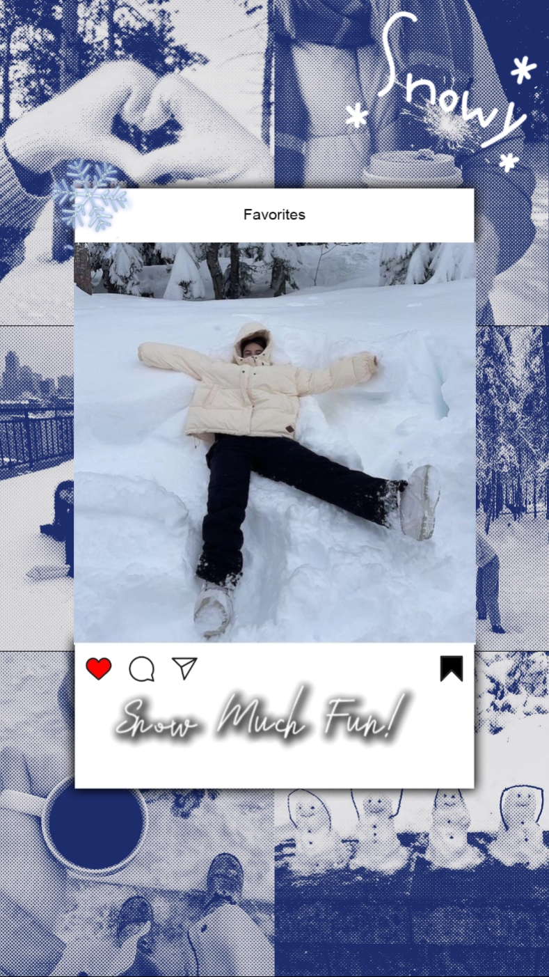 Vibrações de neve de inverno! 