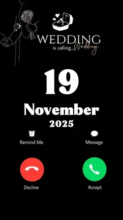 WEDDING 19 NOV. 2025