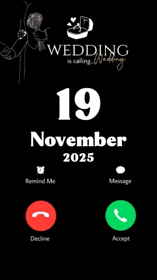 WEDDING 19 NOV. 2025