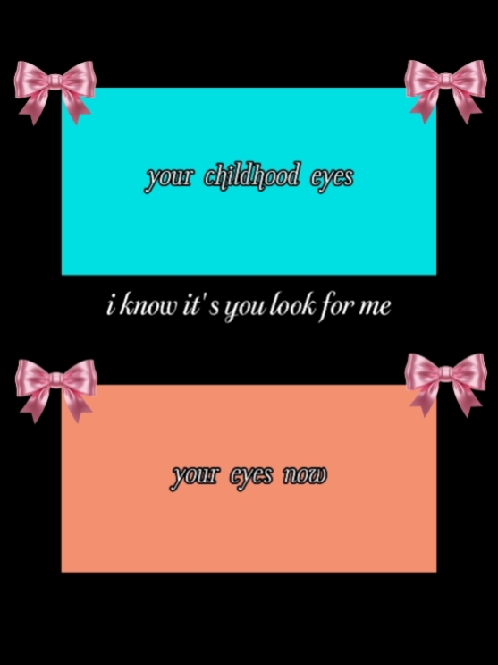 in the eyes...