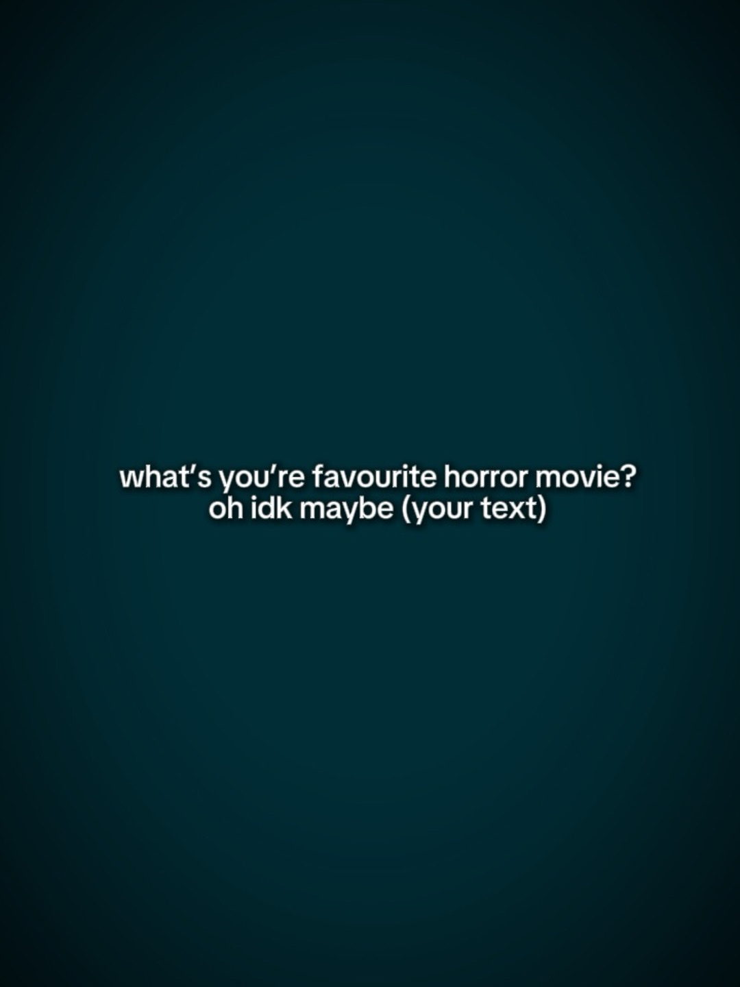 Filme de terror favorito
