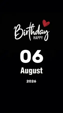Hbd 06 August 2026 