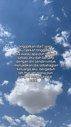 tinggalkan dia? 