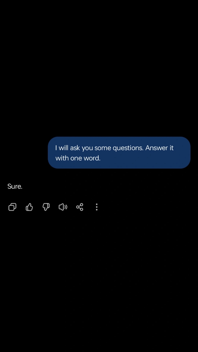 Antwort mit einem Wort 